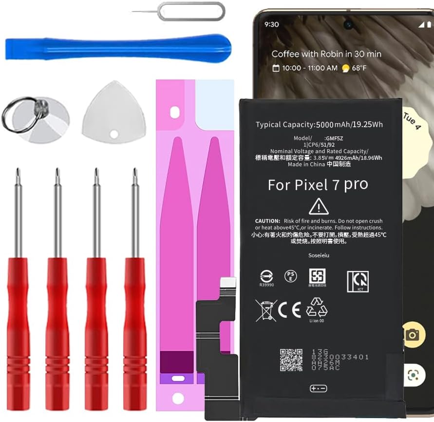 Batterie Premium de Remplacement pour Google Pixel 7 Pro Batterie Premium de Remplacement pour Google Pixel 7 Pro