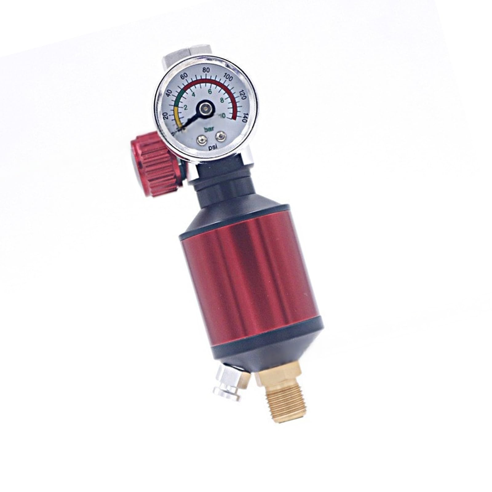 Msioytog Red Sprays Air Pressure Regulator Gauge Air Filter Oil Water Separator Water Filter Tool Accessories Factory Equipment Compressor Regulator