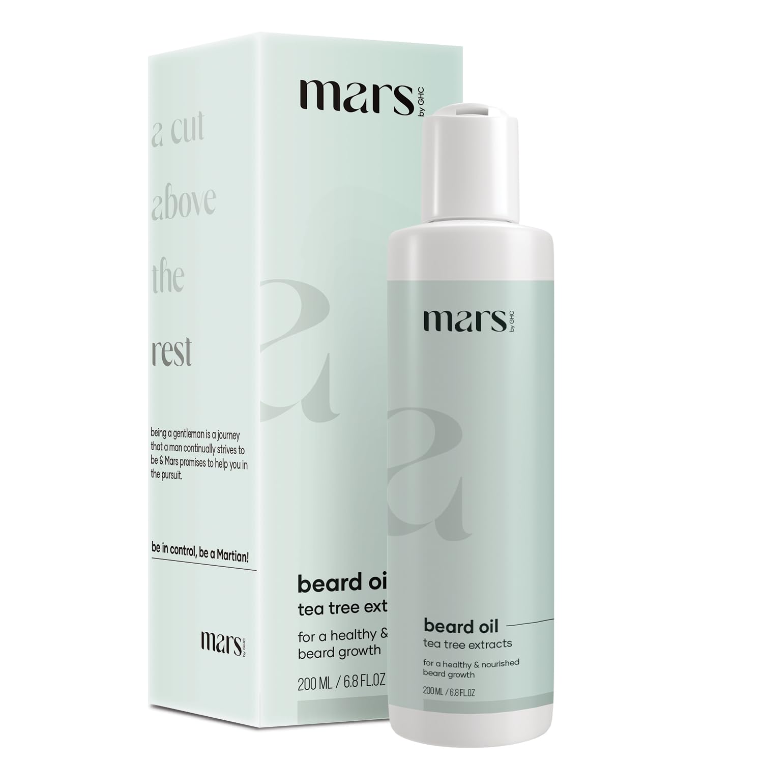 mars by GHC Beard Growth Oil - Fuller Beard, No Patchiness - Onion, Bhringraj, Jojoba Blend - 200ml (Pack of 2)