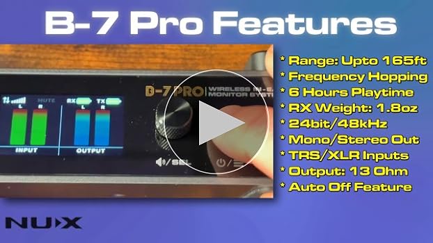 Amazon.com: NUX B-7 Pro Stereo Wireless in-Ear Monitor