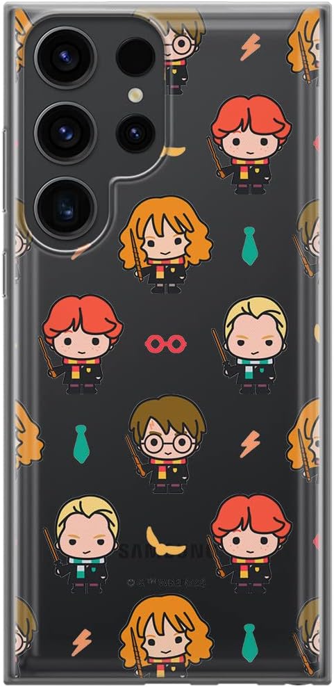 ERT GROUP Mobile Phone case for Samsung S23 Ultra Original and Officially Licensed Harry Potter Pattern 248 optimally adapted to The Shape of The Mobile Phone, Partially Transparent