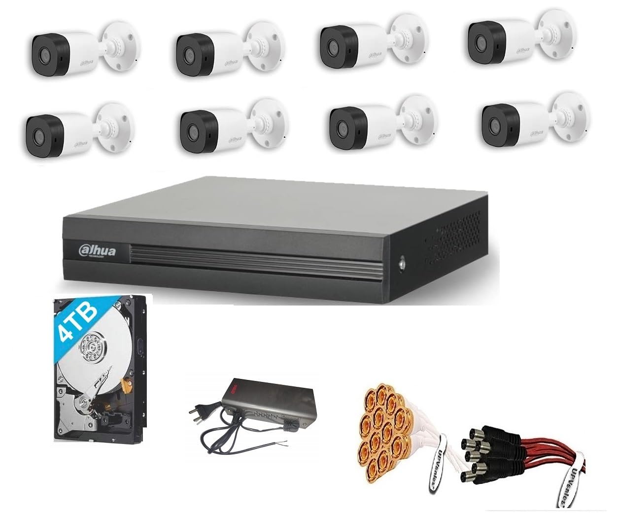 Dahua 5MP Full HD Night Vision Wired CCTV Security Camera Combo