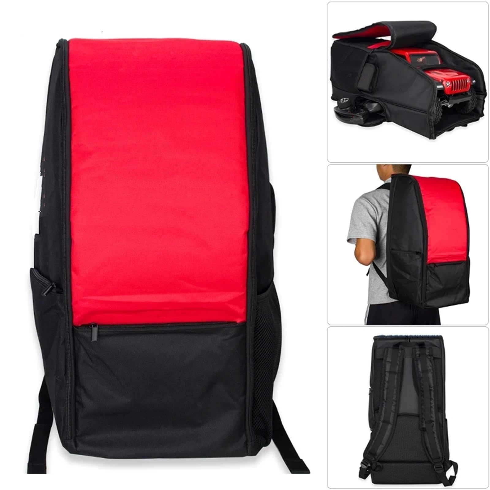 Für Axial Für SCX10 90046 90047 Für TRX4 Für TRX6 Für Capra D90 TF2 CC01 1/10 Rc Crawler Auto Große Rucksack Lagerung Tasche Skala Upgrade Teile Komponente