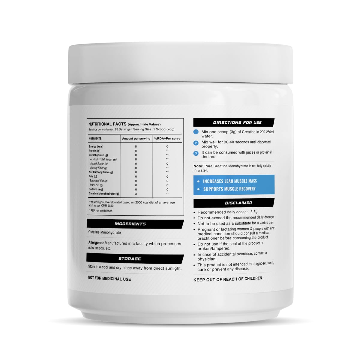 Buy Now Wellcore - Pure Micronised Creatine Monohydrate Powder |