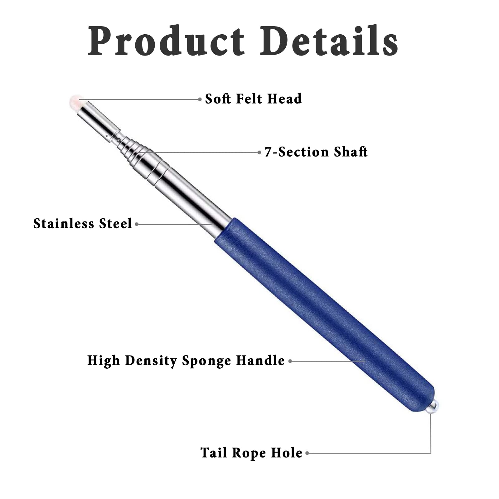 Baton Telescopique Defense Pointeurs Ru00e9tractables,Baguette Tu00e9lescopique Pour Enseignants Extensible A 1 Metre Enseignants Baton De Pointeur Pour Enseignement Presentation Guide Pointeur Retractable