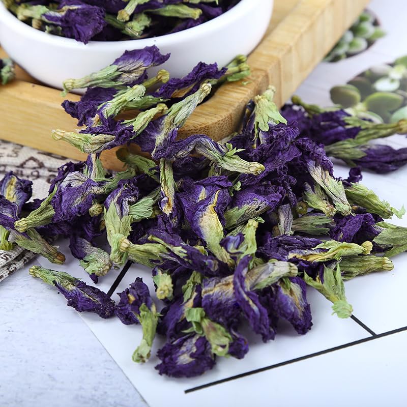 Flores de guisante mariposa secas para té azul 500g miniatura 3