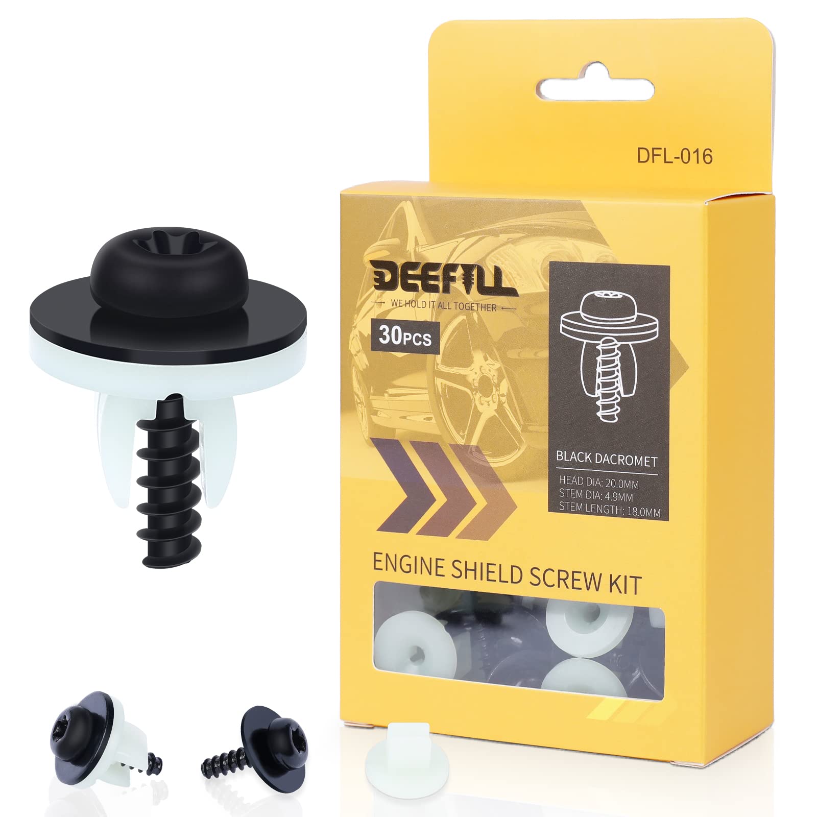 Buy DEEFILL 30PCS T30 Torx Head Under Engine Shield Fender Liner