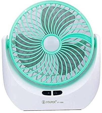 Kulsoom Enterprises Portable Powerful Rechargeable Table Fan With Led Light For Home Kitchen Desk Fan(Multicolor)