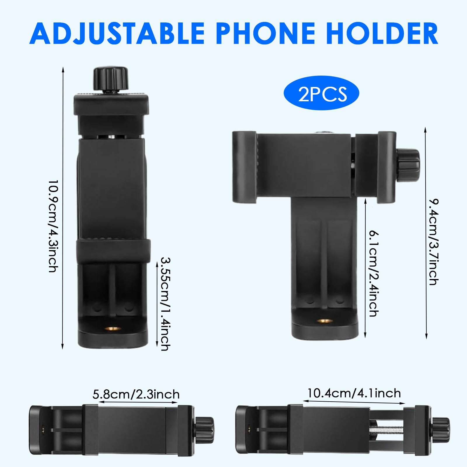 Supporto Smartphone Per Treppiedi - Adattatore Universale Girevole 360°, Compatibile Con Bastoni Selfie E Cavalletti - Foto 4