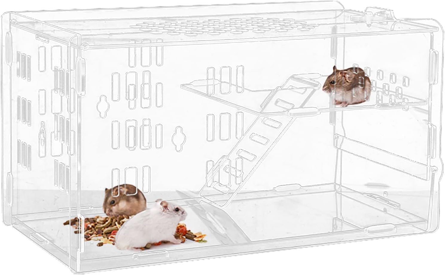 Buy kathson Dwarf Hamster Cage Transparent Hamsters Cages and Habitats