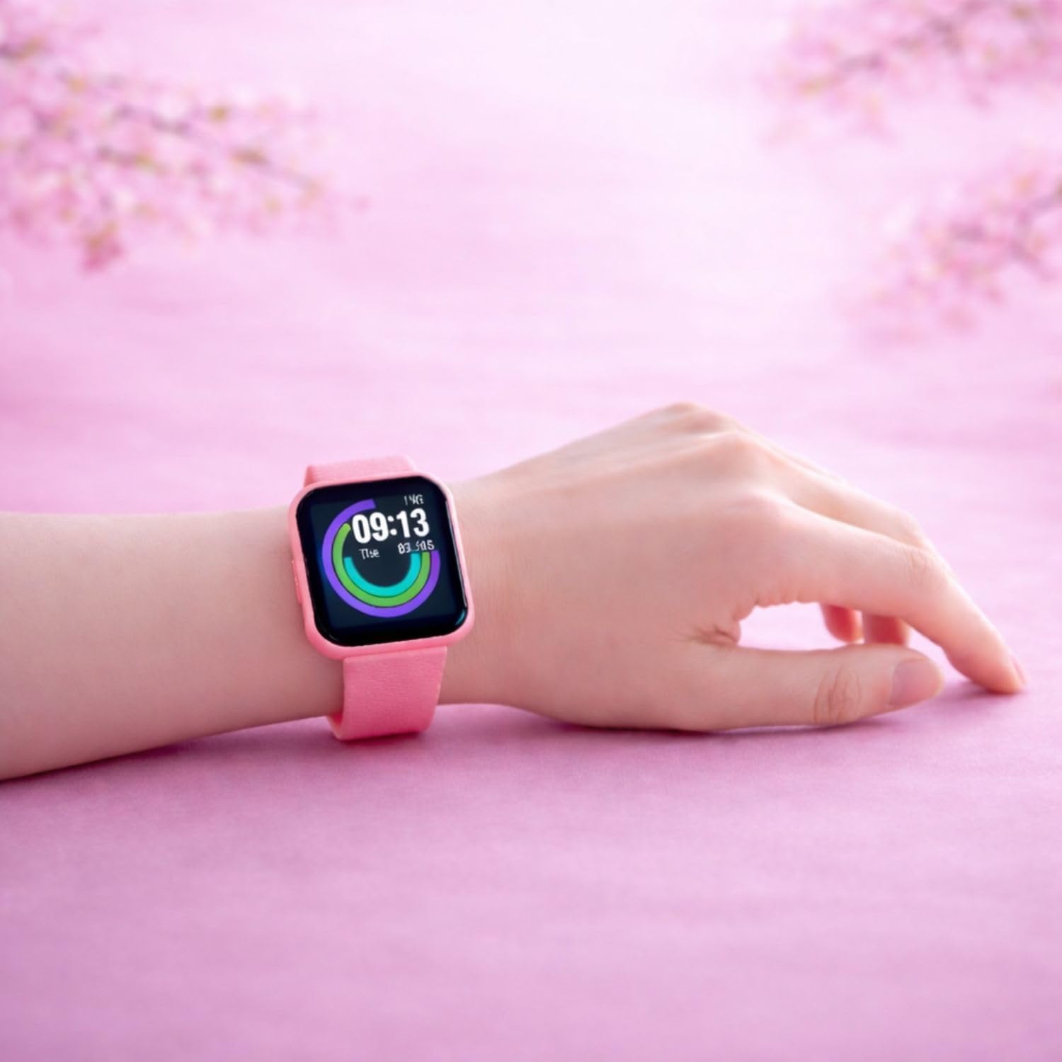 MARVIK Smart Watch for Kids, Men, Boys, Girls, and Women, D20 Plus 2025, Latest for Android and iOS Phones, IP68 Waterproof with Daily Activity Tracker, Heart Rate Sensor, Sleep Monitor Watch - Pink 1