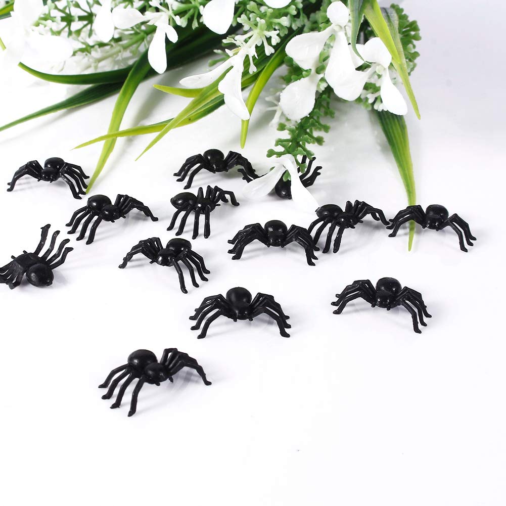 Kit Halloween Decorazioni 50 Pezzi Insetti Realistici Di Plastica Ragno