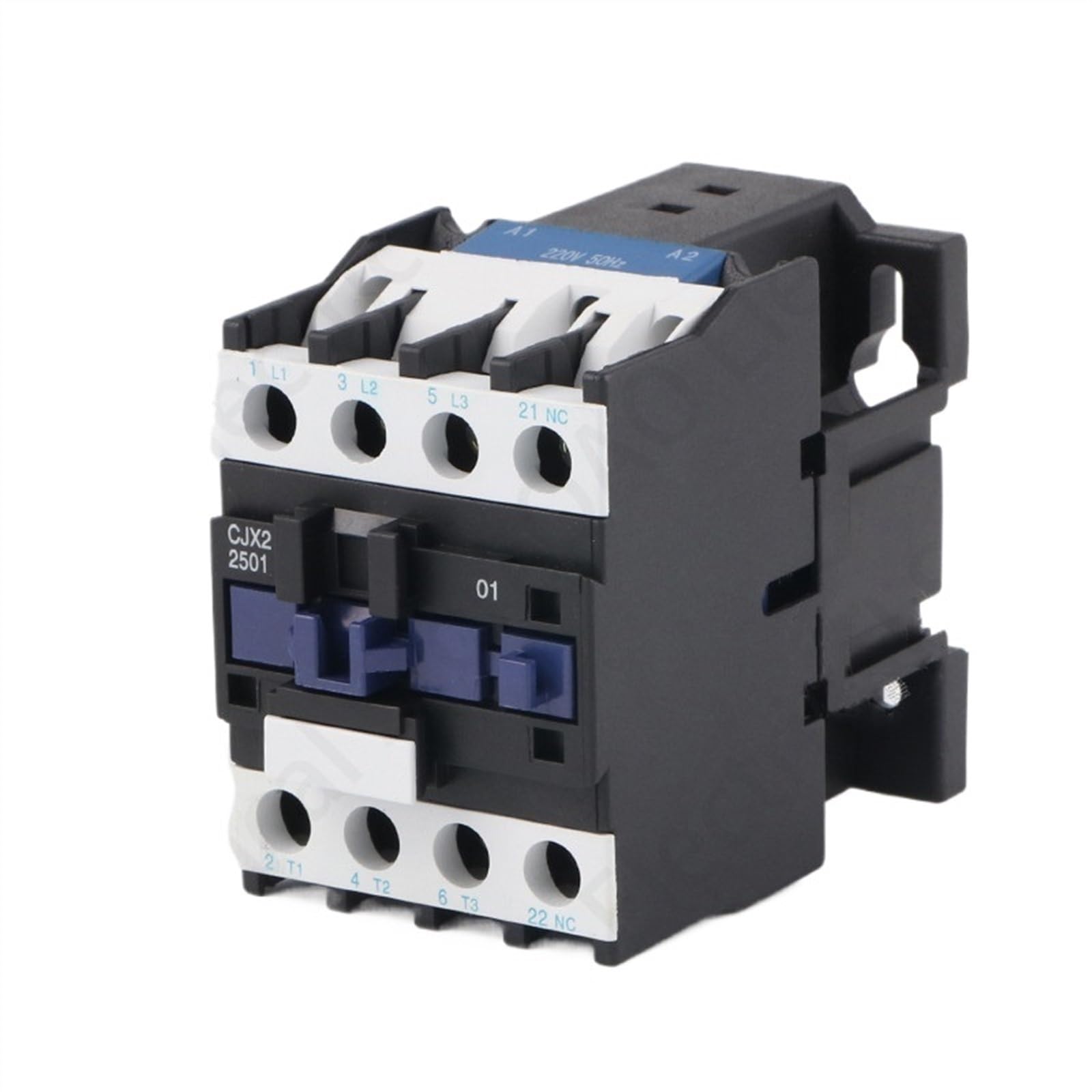 KNIUWMBMH LC1D AC Contactor CJX2-2501 25A NC 3-Phase DIN Rail Mount Electric Power Contactor 24V 36V 110V 220V 380V(Ac24v)