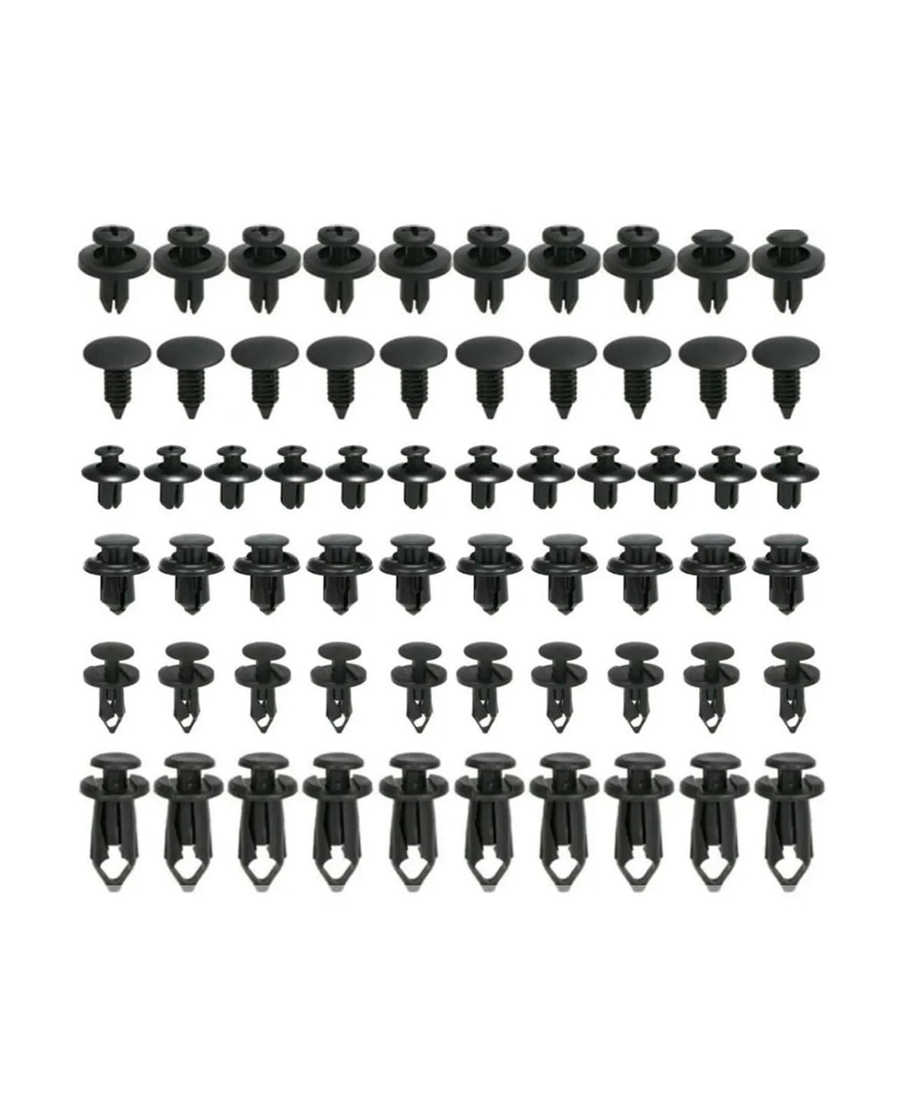 KXFVYNE 6 Size 60Pcs Auto Fastener Clips
