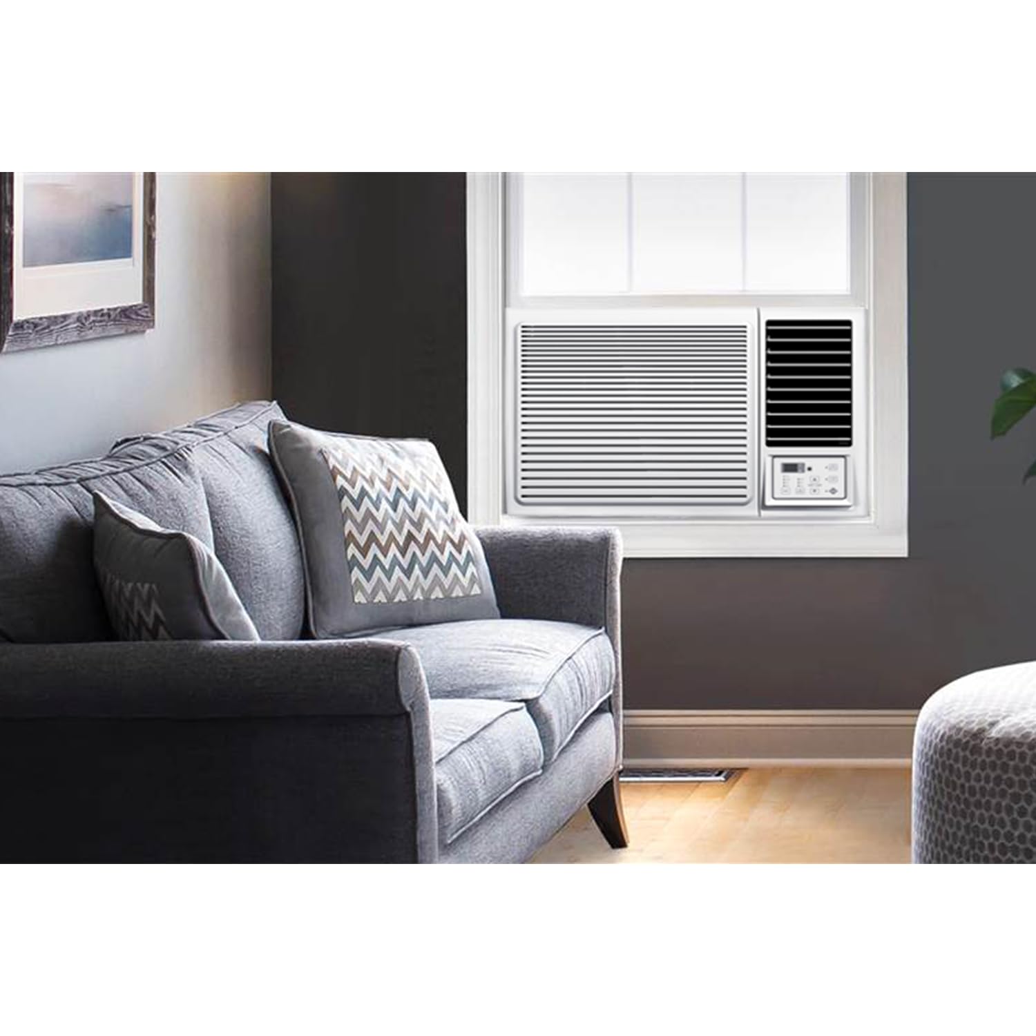 Climatizador monobloque para empotrar con ventana, 12000 BTU, eficiencia energética A/A, aire acondicionado para ventanas de bajo consumo con mando a distancia, ACW7-12