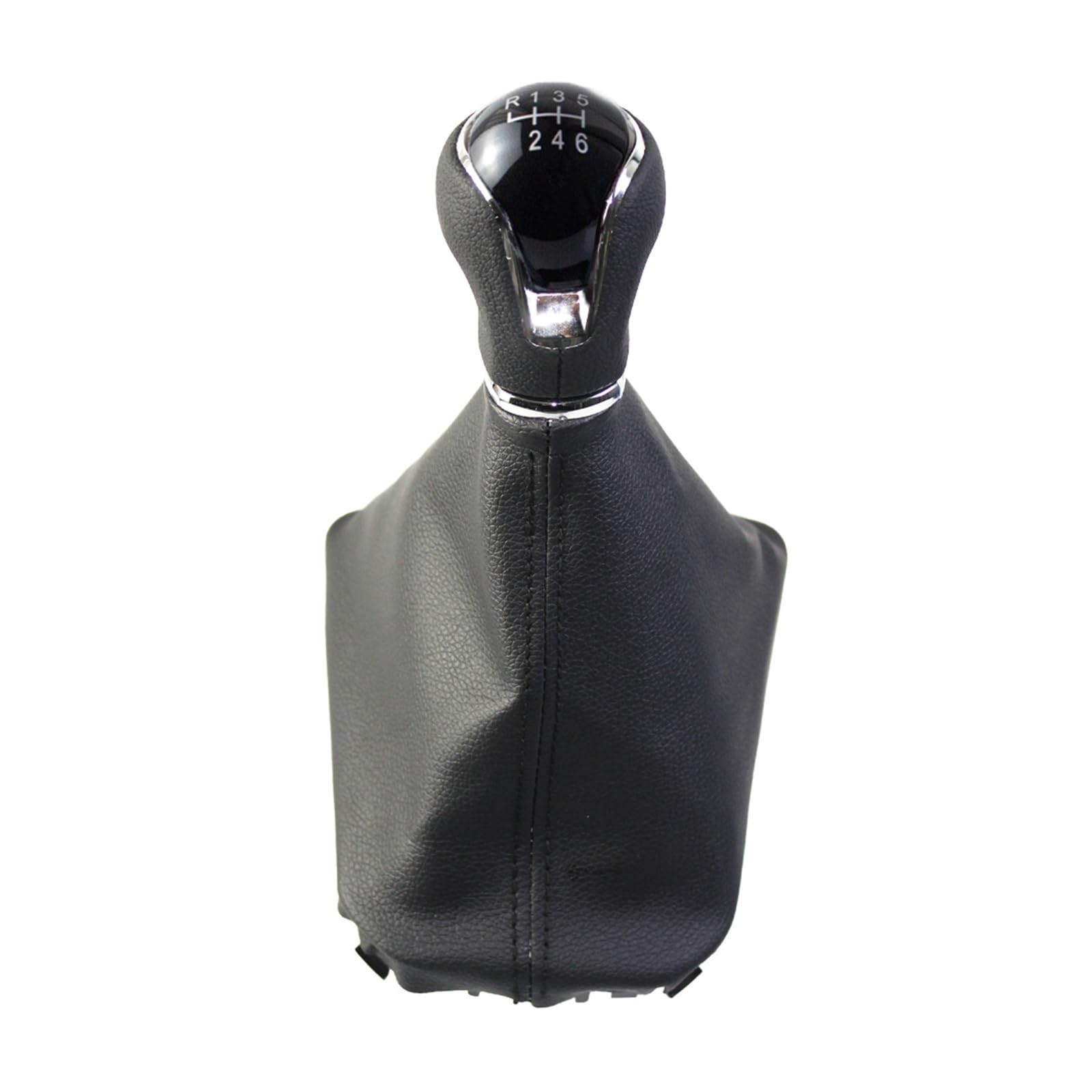 NingRuiBhd for SEAT for Ibiza V 6F for Arona KJ 2017-2025 LHD 5 6 Speed Gear Shift Knob with Leather Shifter Gaiter Boot Cover 6F0711113N Stick Head Handle Lever(6 Speed)