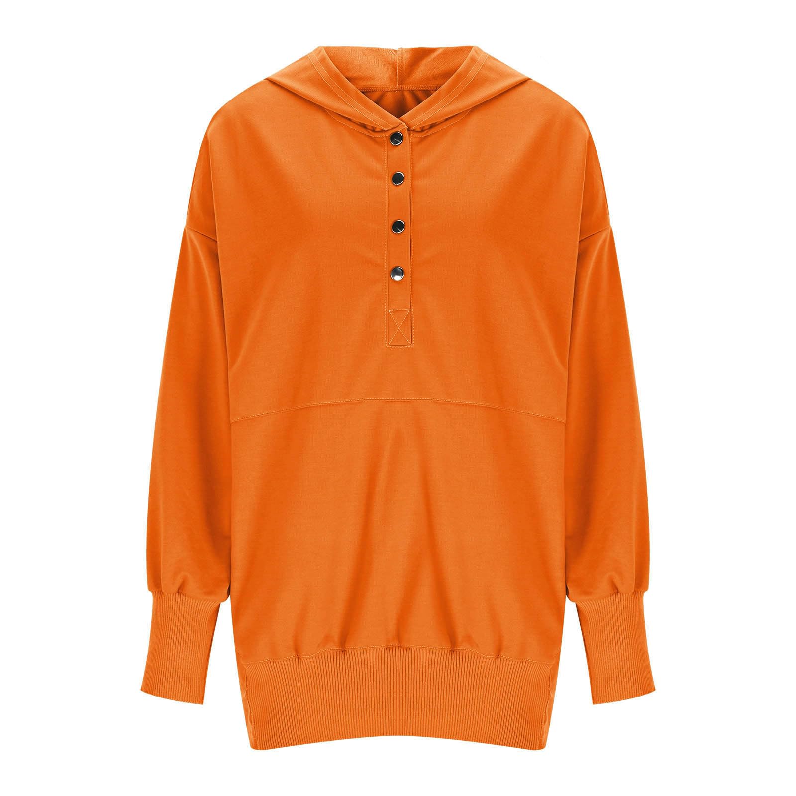 Sweat à Capuche Femme Grandes Tailles Hoodie Slim Fit Sweat-Shirt Col Rond Outerwear Doux Streetwear Classique aux Couleurs Assorties Veste à Manches Longues Haut Couleur Unie Mode Hiver Vêtements