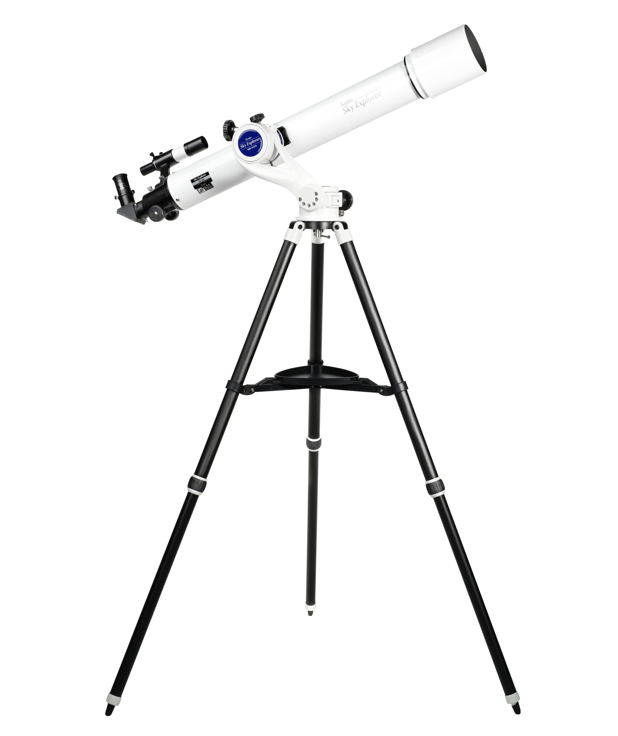 Kenko 天体望遠鏡 Sky Explorer SE-AZ5 SE90鏡筒セット フリーストップ式経緯台 屈折式 口径90mm 焦点距離900mm 10mm/25mmアイピース付属 最大90倍 月面・惑星観測 466032