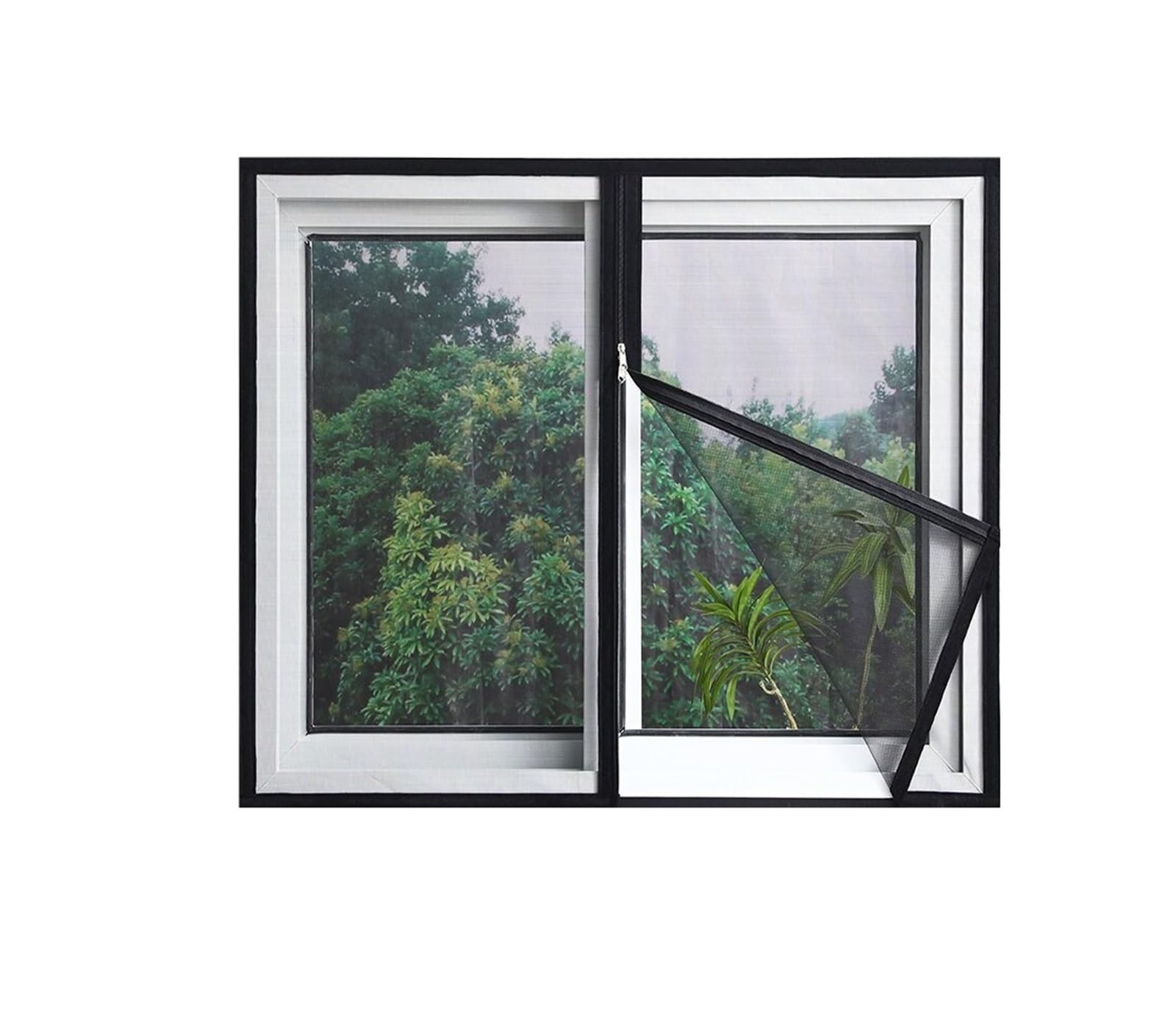 Supkancl Width 130Cm 1Pc Mosquito Screen Adopts A Double-Zipper Design And Fly-Proof Breathable Mesh, Easy To Install(,Height 160Cm)