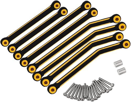 Juego de varillas de chasis de latón pesado para 1/24 RC Crawler SCX24 AXI00001 C10 AXI00002 Jeep JLU AXI00006 Ford Bronco piezas de actualización