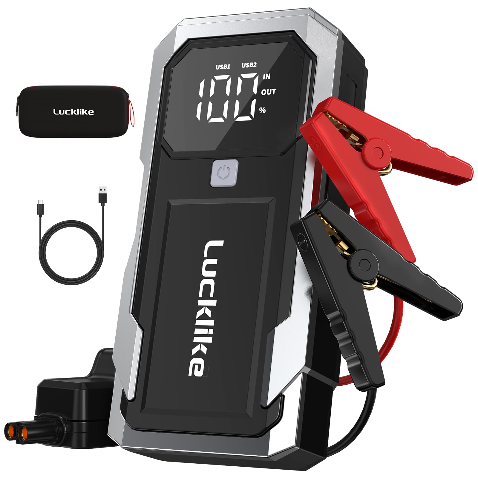 Lucklike Avviatore Batteria Auto 8000A, 12V Booster Avviatore di Emergenza