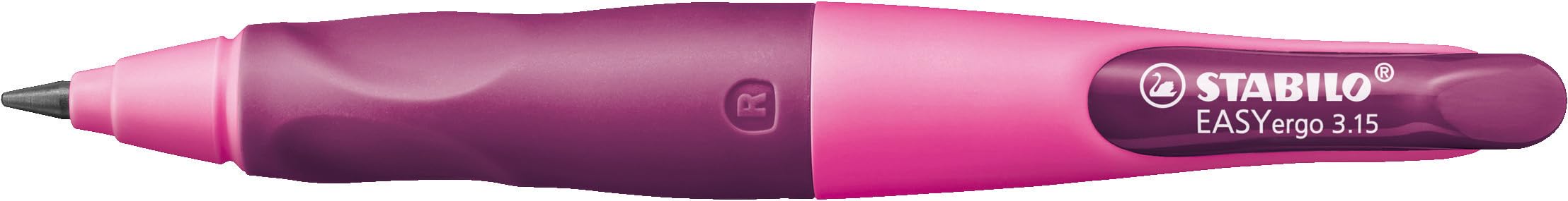 STABILO EASYergo - Lápiz ergonómico para diestros (8 cm), color rosa y lila