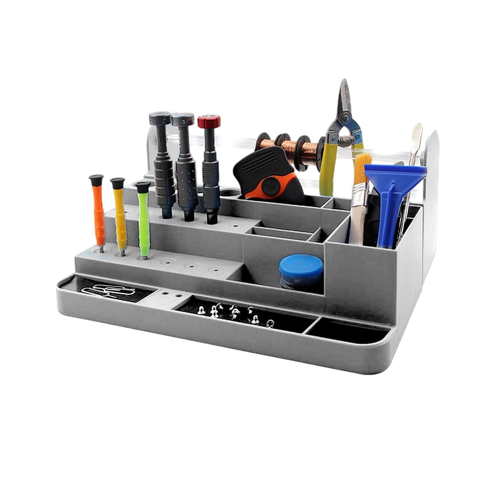 Rangement de bureau robuste pour vis et puce électronique compact