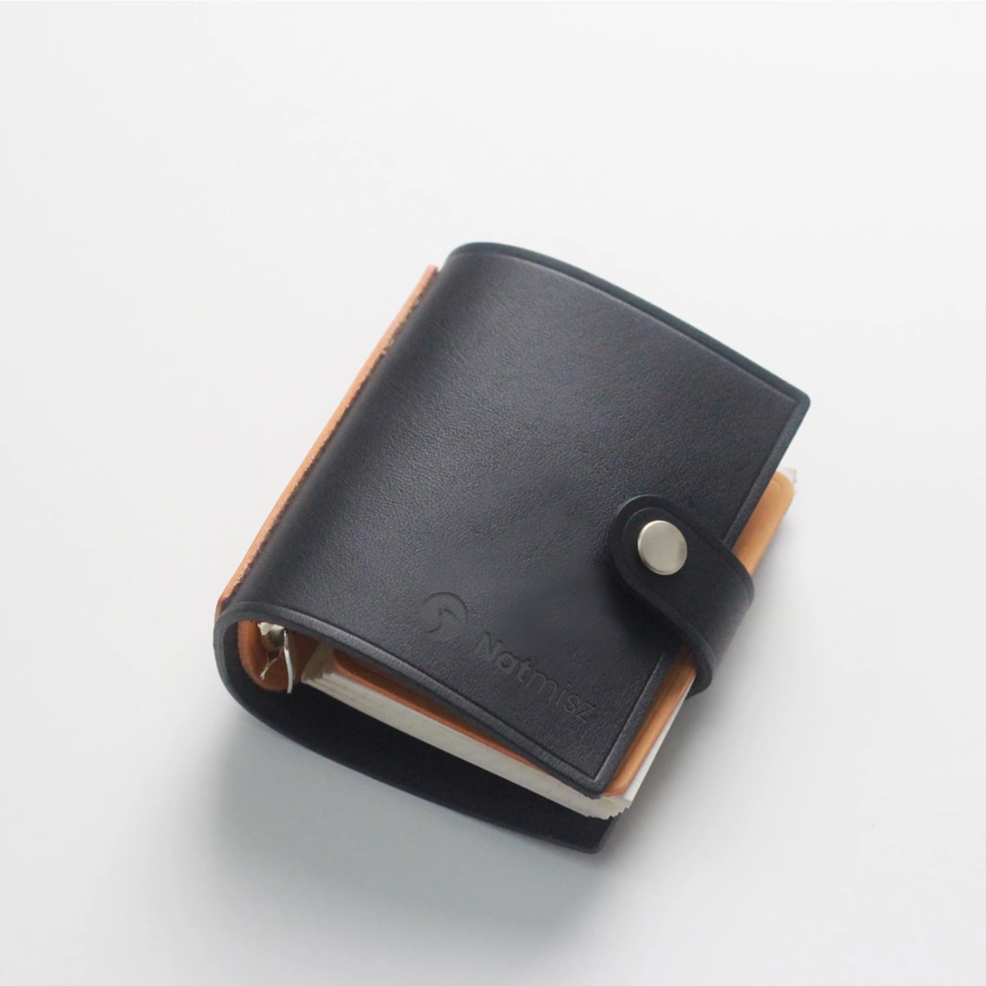 Natmisz: Password Book, A9 Size Leather Binder Password Keeper, 50 Pages Password Notebook Organizer Computer and Internet Address Website Login,