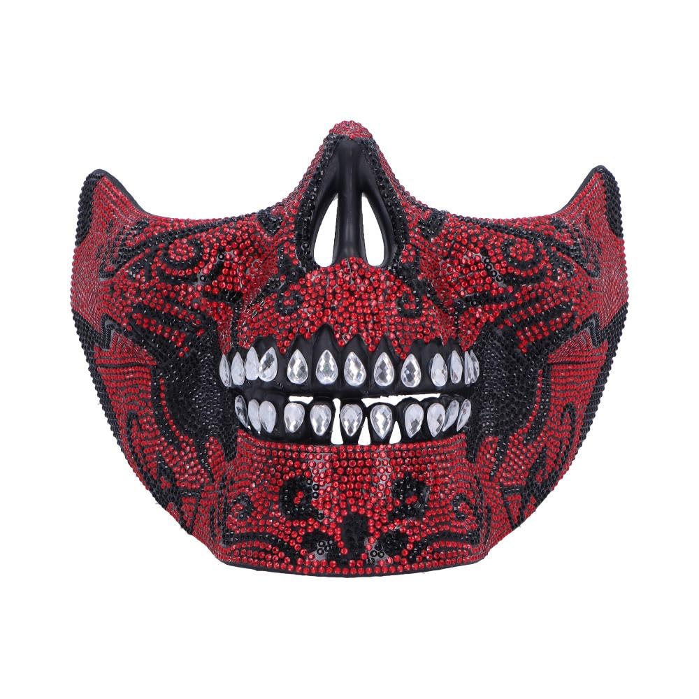Nemesis Now Jewelled Skull Masquerade Mask, Intricate Skeleton Design with Rhinestones