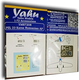 Yahu Model YMS7208 1/72 PZL 23 Karas Romanian AF Accessories for Aircraft