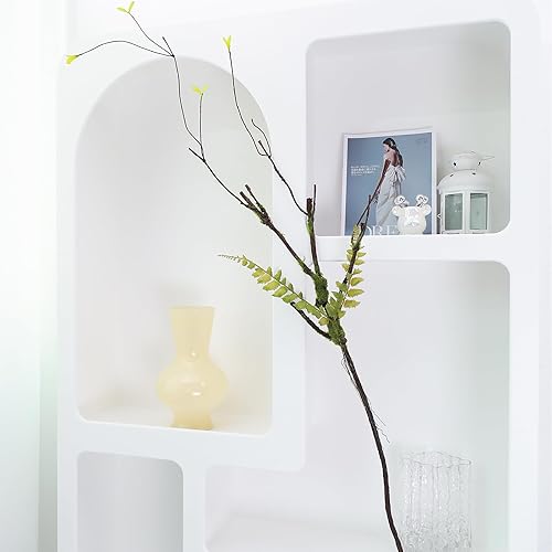 Miniatura 6 de CONGZHANHH 2 ramas de cerezo artificiales de 39 pulgadas, ramas, ramas de madera, ramitas de madera, tronco de vid flexibles, plantas de seda con