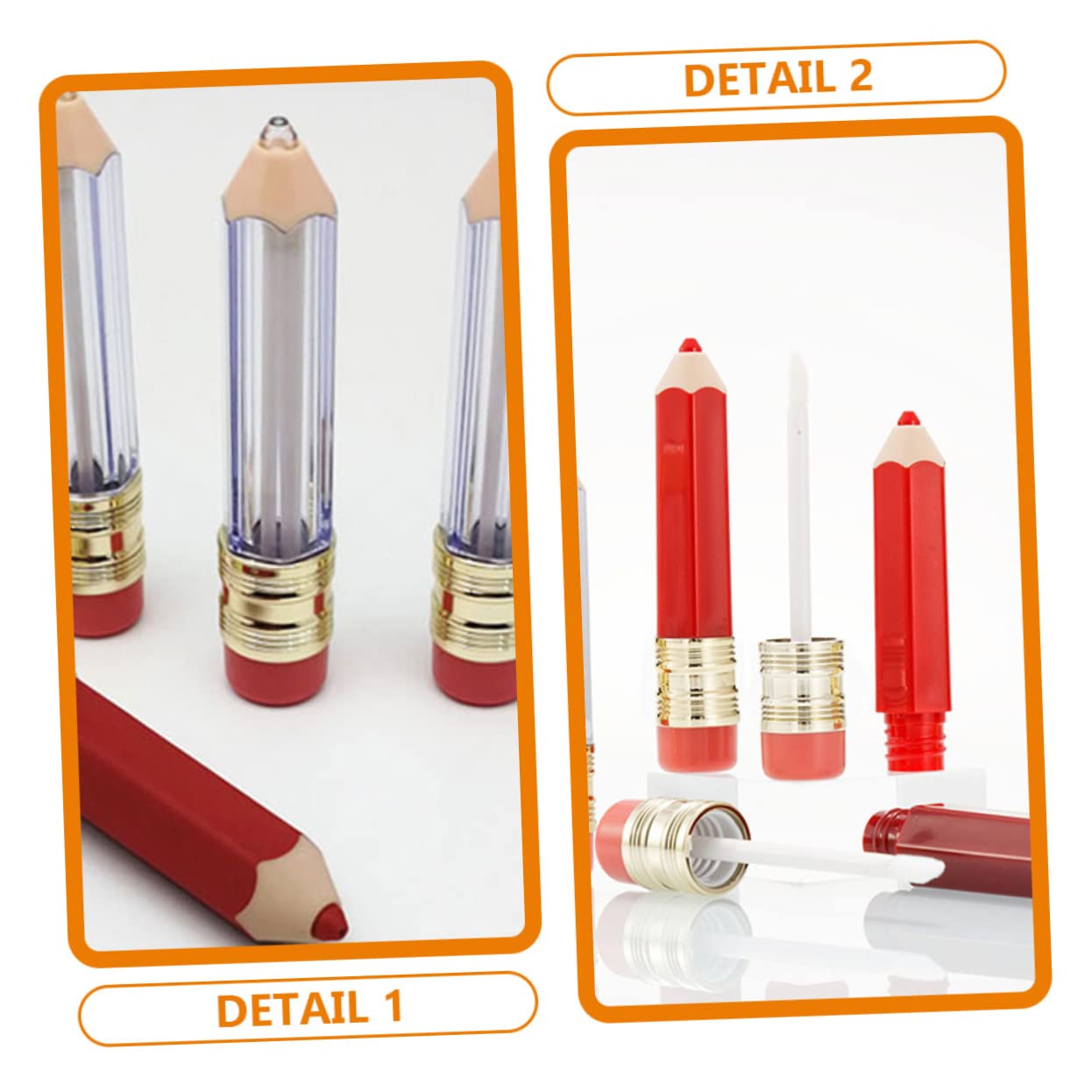 Beavorty 3 Sätze Leere Tube Mit Lippenstift-lippenglasur Lippenstift Set Lipstick Set -kit Lipgloss Glossen Liner Röhren -aufbewahrungsflaschen Plastik 10 Stück * 3