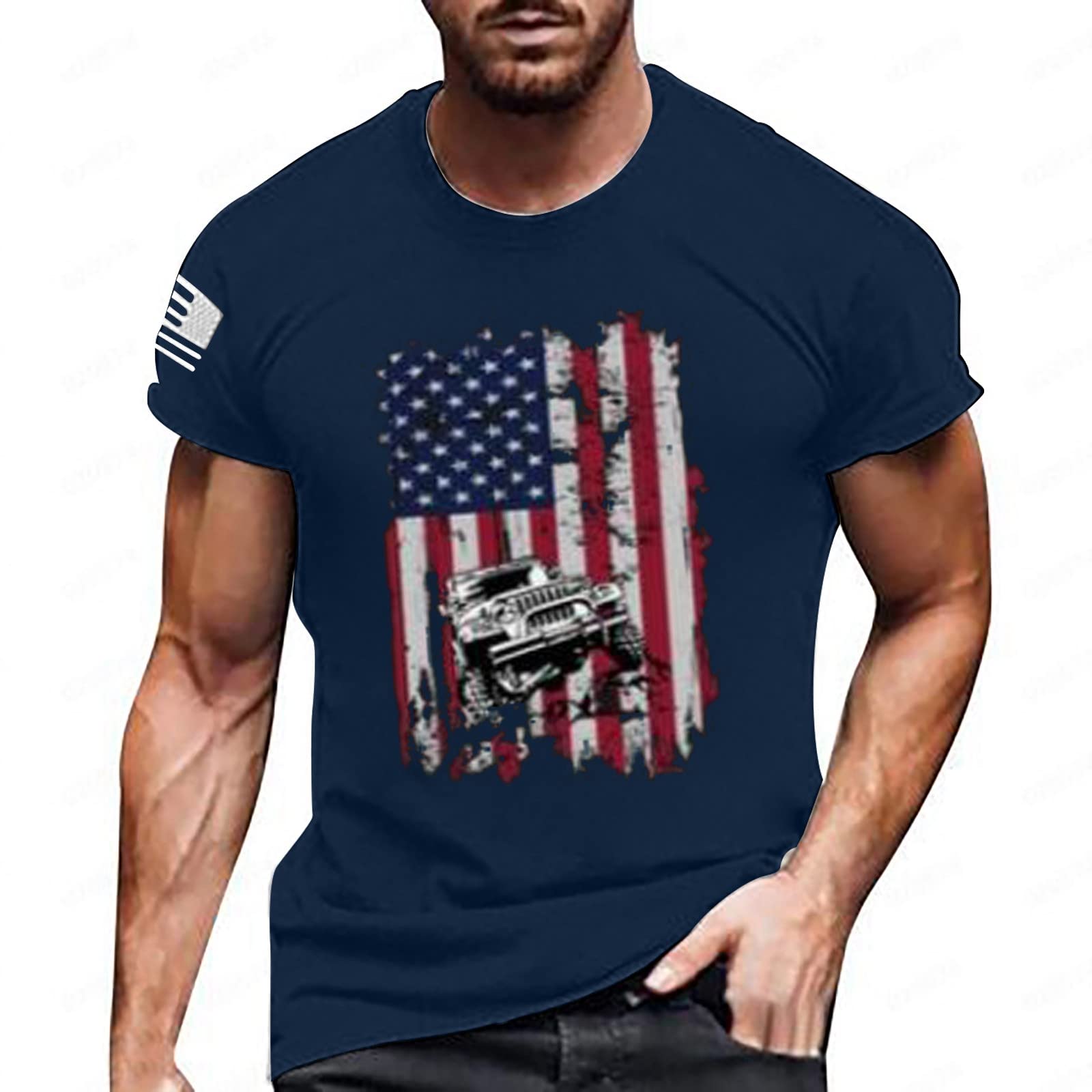 Men's Casual Sweatshirt Brand Shirt Spring Summer Men's Fashion Casual Print T-Shirt Soft and Comfortable for Men with Jersey T Shirt for Sports Jogging Bodybuilding