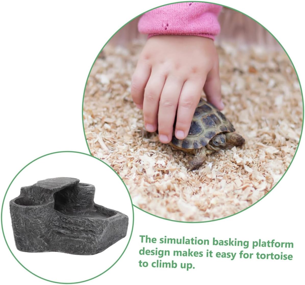 Aquarium Turtle Basking Platform Ample Climbing Area for Tortoises and Aquatic Pets for Fish Tank Landscaping Decor and Easy to Install
