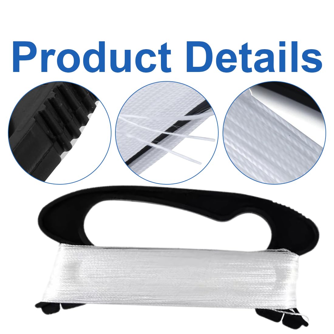 WUSJCOF 2pcs Cuerda voladora de Cometa Carrete Reutilizable Tablero de bobinado Mango de Cometa Tablero de bobinado en Forma de D Juguetes al Aire Libre