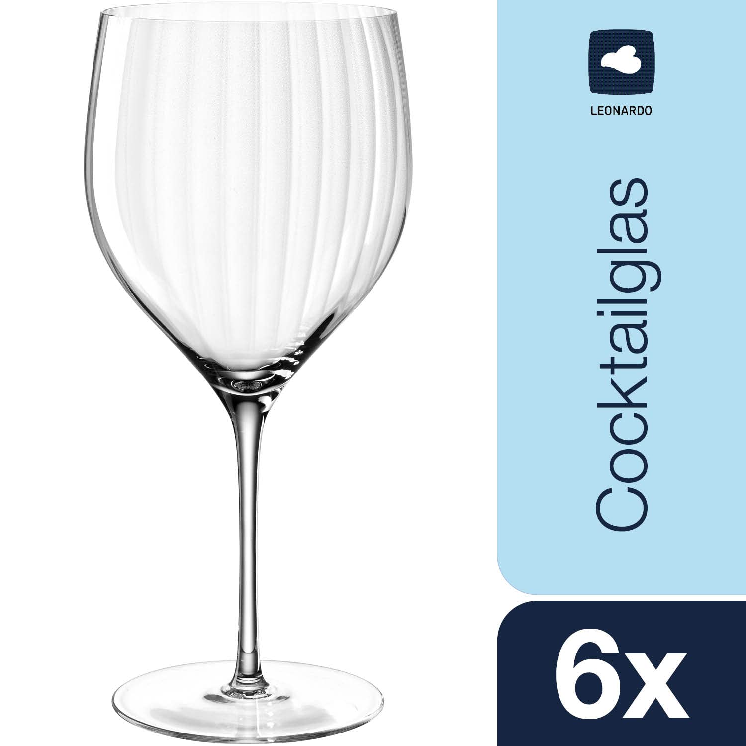 LEONARDO HOME Lot de 6 verres à cocktail POESIA - 750 ml - 069166-750 ml