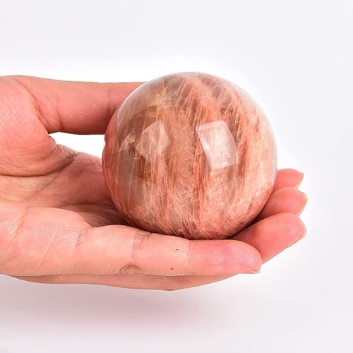 Miniatura 9 de JIC Gem Bola de cristal grande de amatista de ensueño con cristales curativos con soporte de madera, meditación para decoración del hogar, 4