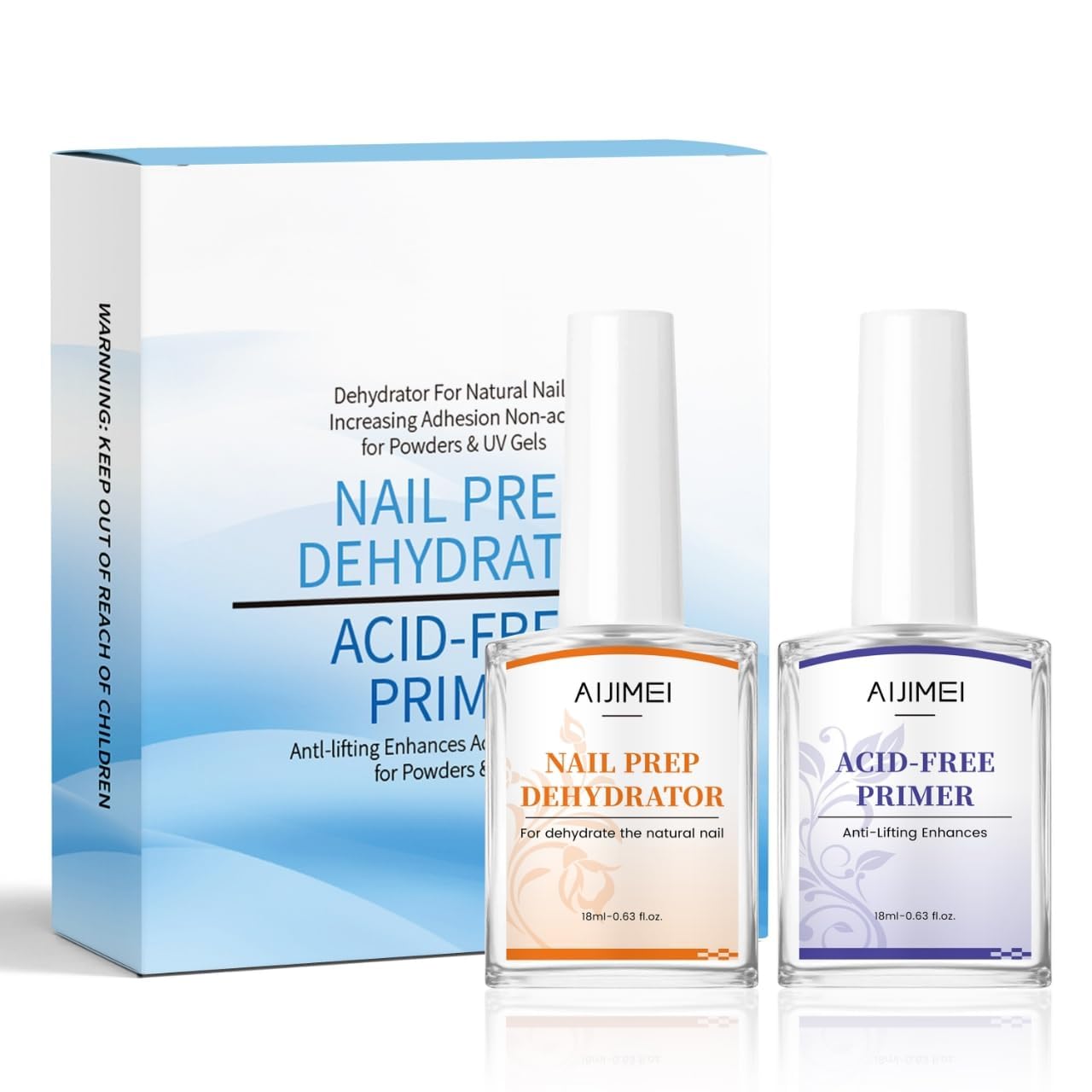 AIJIMEI Acid-Free Nail Primer & Nail Prep Dehydrator