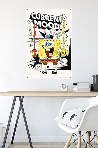 Miniatura 6 de Trends International Nickelodeon Bob Esponja - Póster de pared de humor actual, 22.37 x 34.00 pulgadas, paquete de póster premium y alfiler