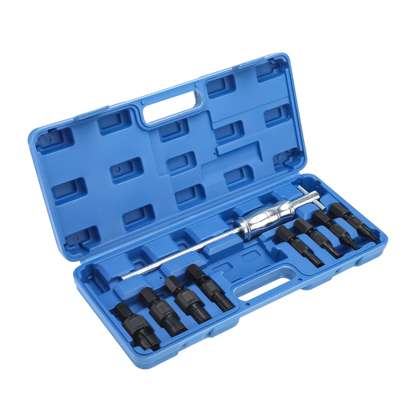 BOOMSTART 9tlg Innenlager Abzieher Satz 8mm-32mm Innenabzieher Lagerabzieher Werkzeug Kugellager Abzieher mit Gleithammer