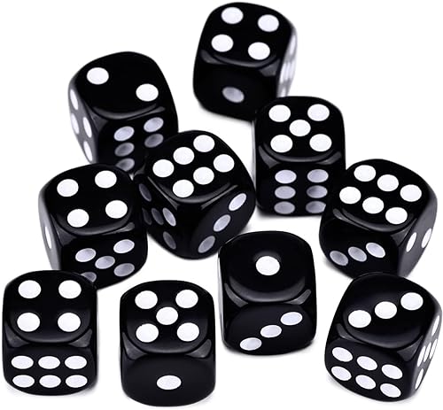 Miniatura 2 de Juego de dados de 6 caras de 0.630 in, 6 colores, juego de dados para un rodamiento más suave, sin materiales nocivos, bordes redondeados