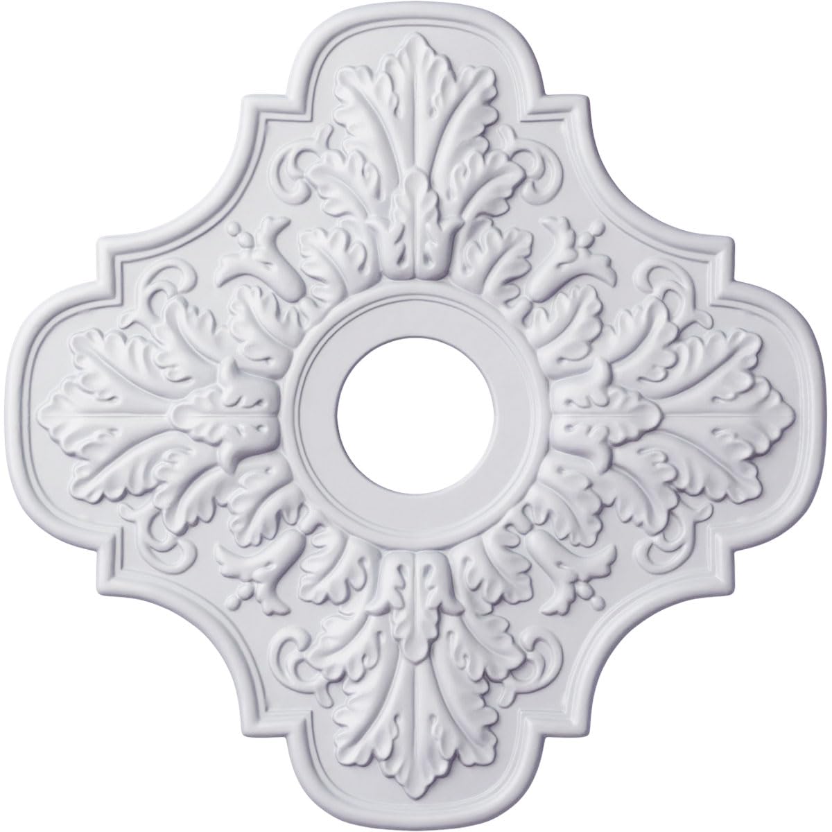 17 3/4"OD x 3 3/4"ID x 1"P Peralta Ceiling Medallion (Fits Canopies up to 4 5/8")