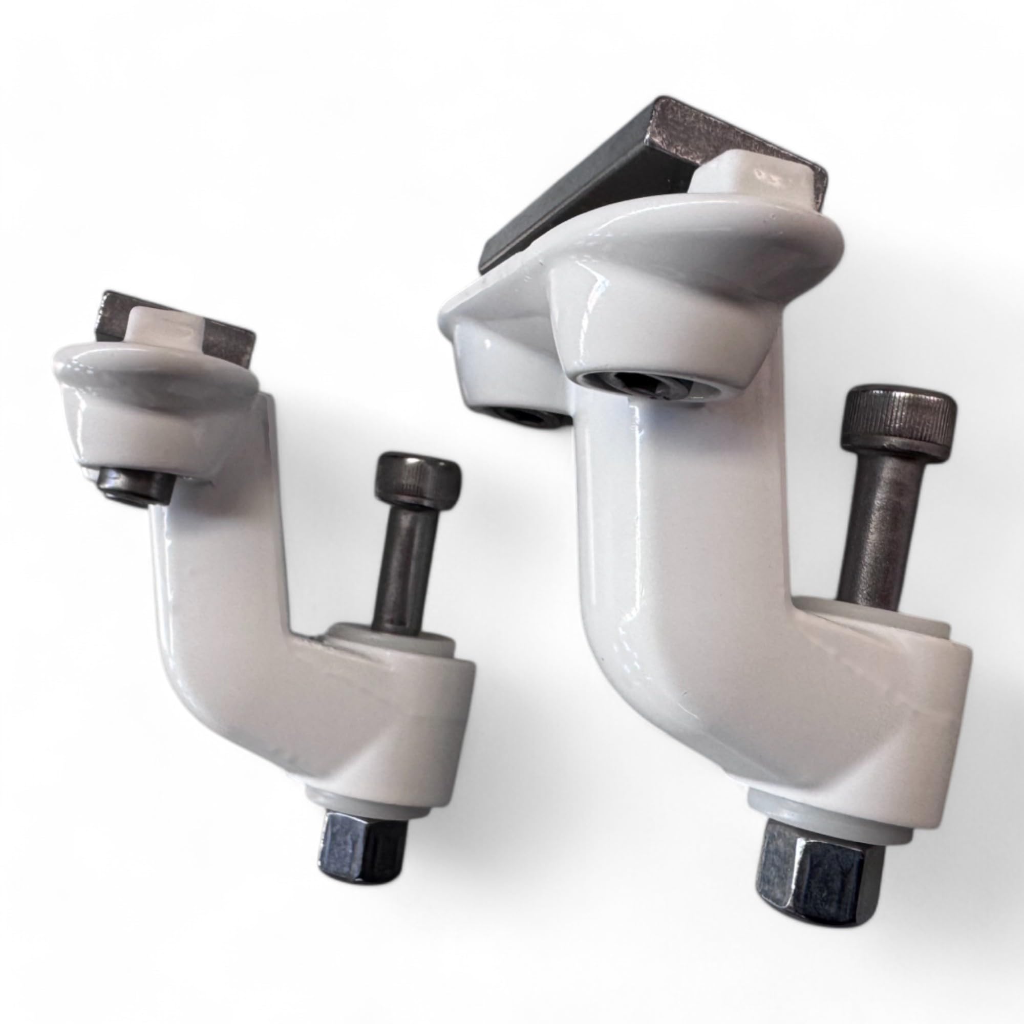 Teletoldo – Soporte Inferior de Brazo Extensible para Toldo ● Juego Completo con Pletinas, Tornillos y Embellecedores ● Repuesto en Aluminio – Verifica Medidas