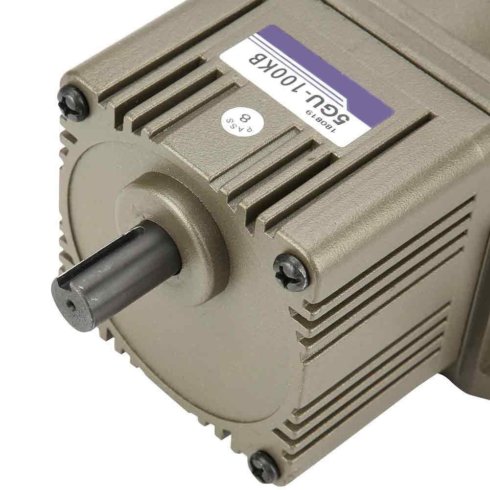 AC220V Elektrische Getriebemotor, M590-502 90~1650 U/min 90 Watt Asynchronmotor Einphasen-Getriebemotor Einstellbare Geschwindigkeit 4 Pole mit Regler (100 Karat)