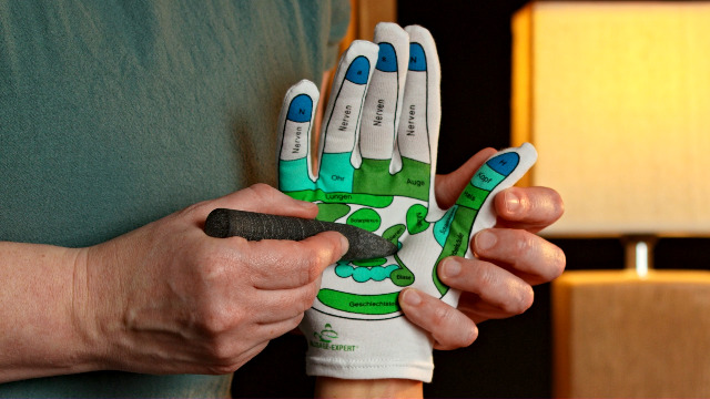reflexzonen handschuhe für Reflexzonenmassage und Akupressur der Hände | 20 Handreflexzonen auf Deutsch | Weiche Baumwolle, Stretch | Qualität von MASSAGE-EXPERT | Ohne Vorkenntnisse Zuhause verwöhnen Akku:36V 25Ah Funko Pop! Games Metal Gear Lube