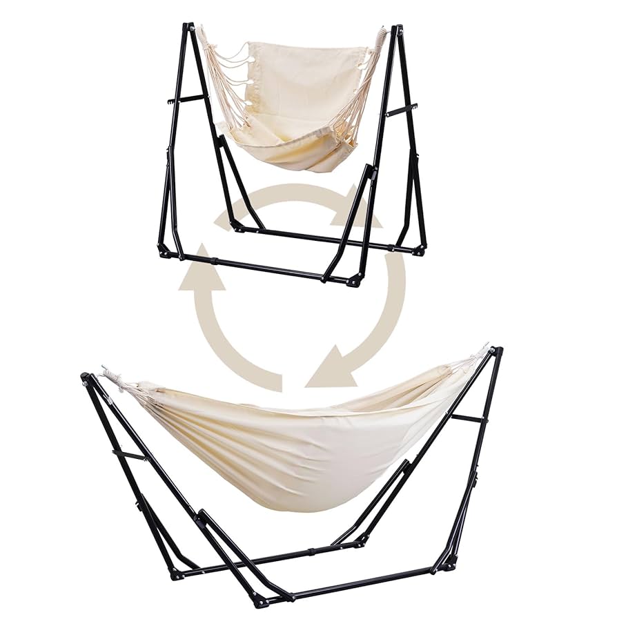 Amazon.com : OVASTLKUY 2 in 1 Hammock with Stand, Outdoor