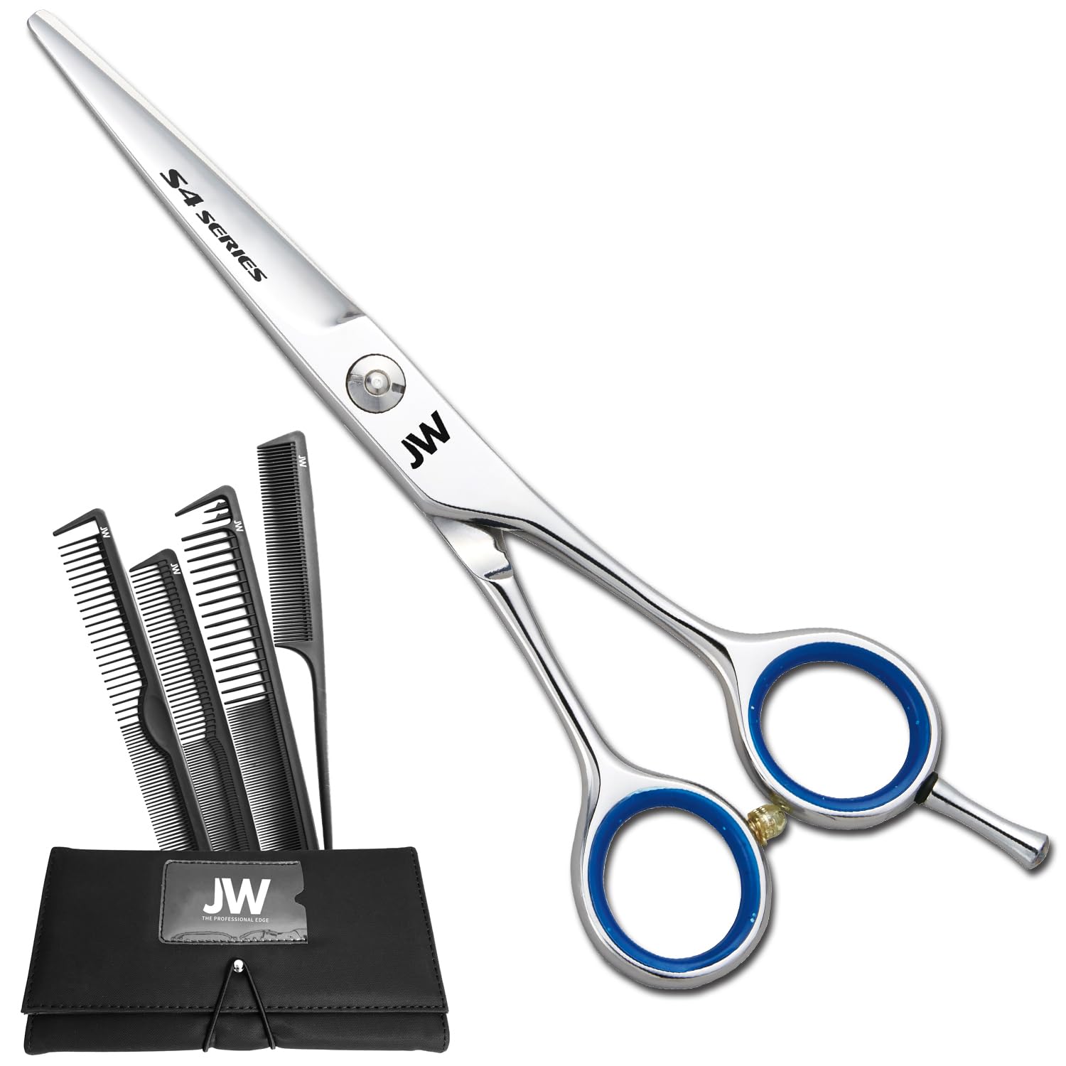 JW Shears S4 Series Hair Cutting Shears - FREE Case & Comb Set (5.5")-image-19
