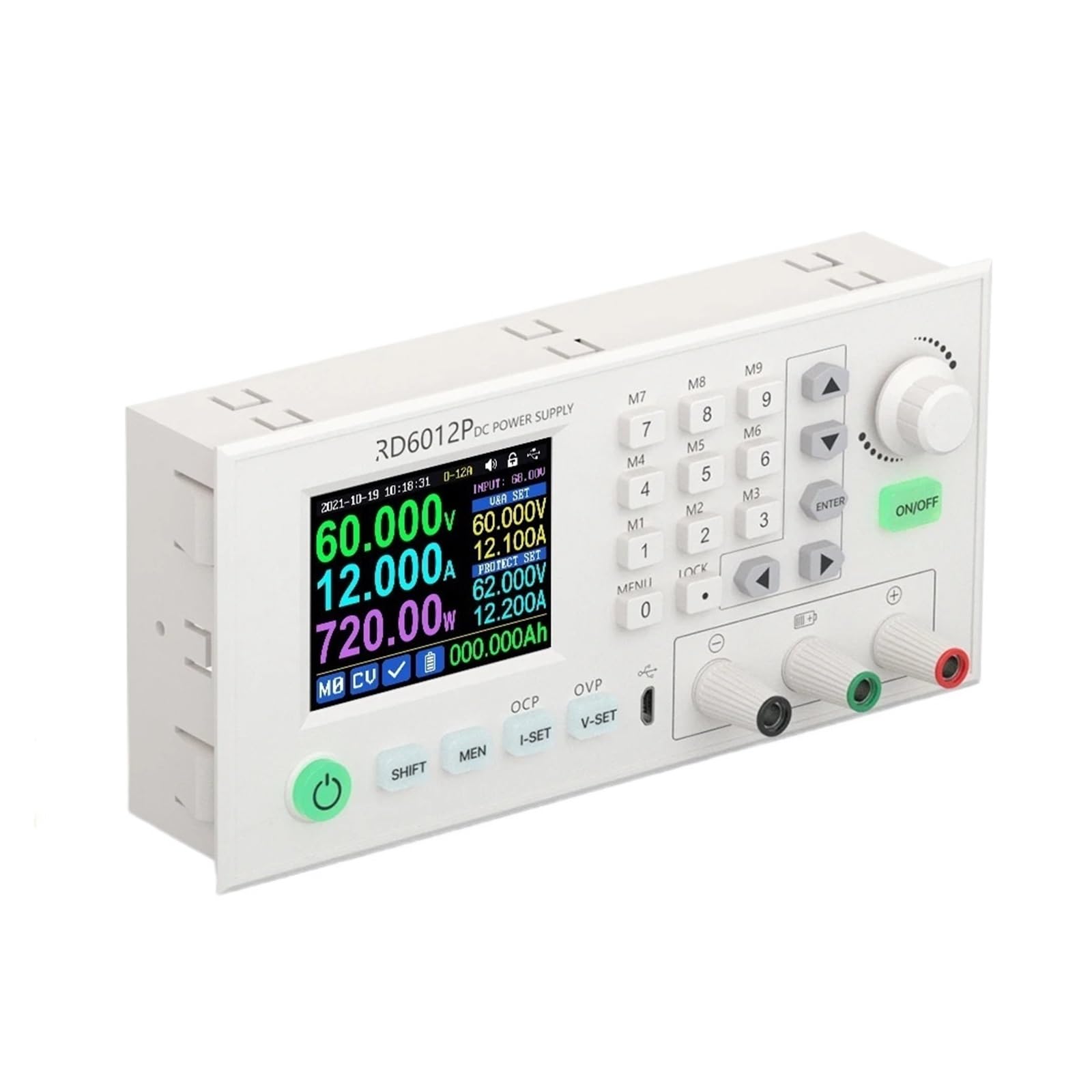 SWEWDSQG RD6012P RD6012PW USB WiFi 5 Digit DC DC Step down Power Supply Adjustable buck converter 60V 12A 800W(800W PSU)