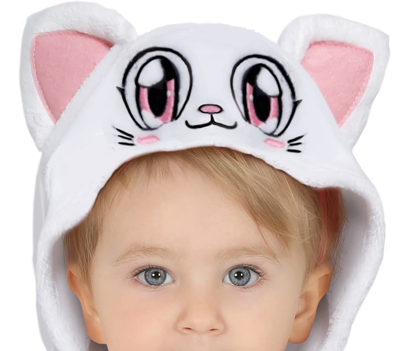 FIESTAS GUIRCA | Costume di Gatto-Pipistrello per Bebè - Cappuccio, Gonna e Tutù - Costumi di Animali per Halloween, Carnevale e Feste in Maschera - Ideale per Bambine