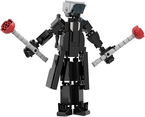 Miniatura 1 de Skibidi - Juego de construcción de juguete para inodoro, juguete modelo de juego de hombre con altavoz Titán, figura de acción de bloque de